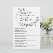 ユーカリプトゥスグリーンダブルサイドブライダルシャワーゲーム (スタンド正面)