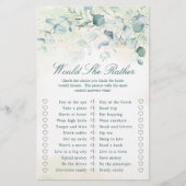 ユーカリプトゥスグリーンブライダルシャワーゲーム (正面)