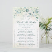 ユーカリプトゥスグリーンブライダルシャワーゲーム (スタンド正面)