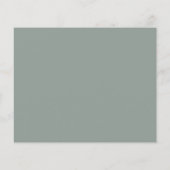 ユーカリプトゥスグリーンブライダルシャワーレシピカード (裏面)