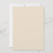 ユーカリプトゥスグリーンベージュニュートラルベビーシャワー 招待状 (裏面)