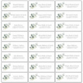 ユーカリプトゥスグリーンリーゲスト名より小さいラベル シール (正面)