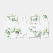 ユーカリプトゥスグリーンリースイートサンキューユーブライダルシャワー フェイバーボックス (折り畳みなし)