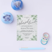 ユーカリプトゥスグリーンリーバジェットリハーサルディナー チラシ (シングル)