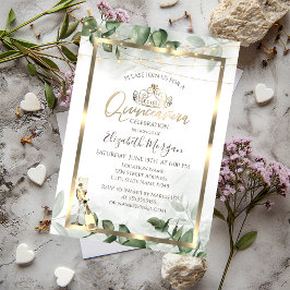 ユーカリプトゥスグリーンリーフレームワインキンセアニェラ 招待状