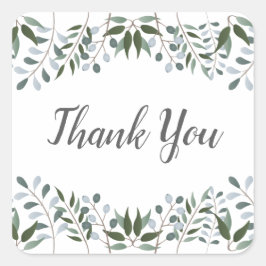 ユーカリプトゥスグリーンリーフローラサンキューユナイテッド スクエアシール