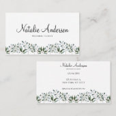 ユーカリプトゥスグリーンリーフローラ 名刺 (正面/裏面)