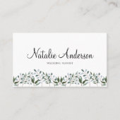 ユーカリプトゥスグリーンリーフローラ 名刺 (正面)