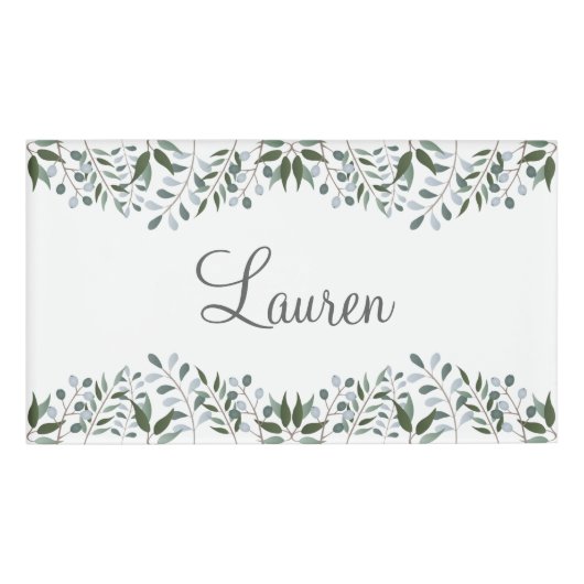 ユーカリプトゥスグリーンリーフローラ 名札 (正面)