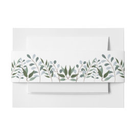 ユーカリプトゥスグリーンリーフローラ 招待状ベリーバンド