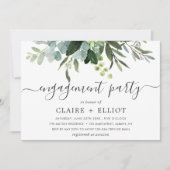 ユーカリプトゥスグリーンリーフ婚約パーティ 招待状 (正面)