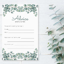 ユーカリプトゥスグリーンリーブライダルシャワーアドバイス