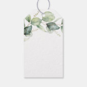 ユーカリプトゥスグリーンリーブライダルシャワーサンキュービター ギフトタグ (裏面)