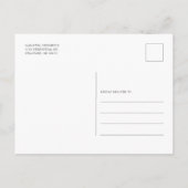 ユーカリプトゥスグリーンリーブライダルシャワー インビテーションポストカード (裏面)