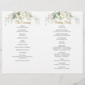 ユーカリプトゥスグリーンリーホワイトローズ金ゴールドプログラム (裏面)