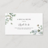 ユーカリプトゥスグリーンリーボタニカルスクリプトレシピ エンクロージャーカード (正面)