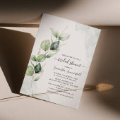 ユーカリプトゥスグリーンリーボタニカルブライダルシャワー 招待状