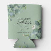 ユーカリプトゥスグリーンリーボタニカルブライダルシャワー 缶クーラー (裏面)