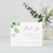 ユーカリプトゥスグリーンリーボタニックサンキュー ポストカード (スタンド正面)