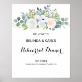 ユーカリプトゥスグリーンリーリハーサルディナーウェルカム ポスター (正面)