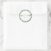 ユーカリプトゥスグリーンリー差出人住所 ラウンドシール (バッグ)