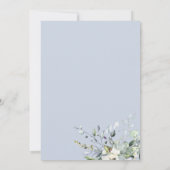 ユーカリプトゥスグリーンリー幾何ブライダル茶パーティー 招待状 (裏面)