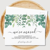 ユーカリプトゥスグリーンリー引っ越しました 案内ポストカード