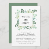 ユーカリプトゥスグリーンリー結婚ボタニカルお祝い (正面/裏面)