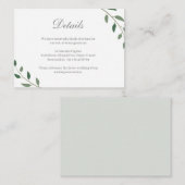 ユーカリプトゥスグリーンリー結婚ボタニックホテル詳細 エンクロージャーカード (正面/裏面)