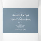 ユーカリプトゥスグリーンリー結婚式招待状 三つ折り招待状 (内部中)