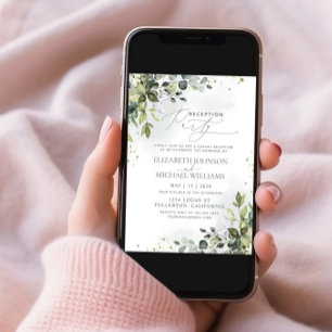 ユーカリプトゥスグリーン披露宴パーティー 招待状