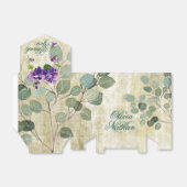 ユーカリプトゥスグリーン結婚式の引き出物ボックス フェイバーボックス (折り畳みなし)