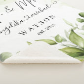 ユーカリプトゥスグリーン赤面モダントレンディースクリプト シェルパブランケット (3/4)