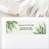 ユーカリプトゥスグリーン金ゴールドの葉 ラベル (インサイチュ)