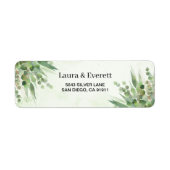 ユーカリプトゥスグリーン金ゴールドの葉 ラベル (正面)