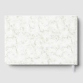 ユーカリプトゥスグリーン金ゴールド結婚大理石 ゲストブック (裏面)