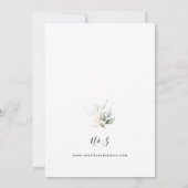 ユーカリプトゥスグロー金ゴールド結婚グリーンリー 招待状 (裏面)