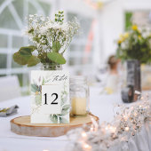 ユーカリプトゥスグロー&金ゴールドテーブル番号 テーブルナンバー