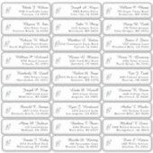 ユーカリプトゥスグ結婚レナリーのゲスト住所 シール (正面)