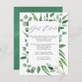 ユーカリプトゥスグ結婚レナリーのゲスト詳細 エンクロージャーカード (正面/裏面)