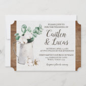 ユーカリプトゥスコットンステムシープラップファームハウス結婚ズ 招待状 (正面)