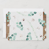 ユーカリプトゥスコットンステムシープラップファームハウス結婚ズ 招待状 (裏面)