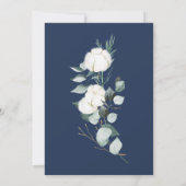 ユーカリプトゥスコットンモダンホワイトv2婚約パーティ 招待状 (裏面)