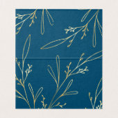 ユーカリプトゥスゴールデンガーデン結婚フローラズテーブルカード 名刺 (内部フラット)