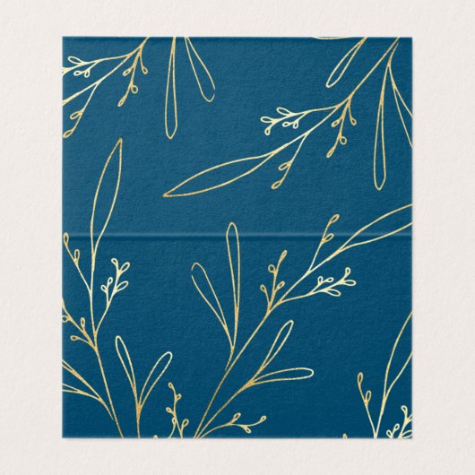 ユーカリプトゥスゴールデンガーデン結婚フローラズテーブルカード 名刺 (内部フラット)