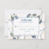 ユーカリプトゥスゴールデンガーデン結婚フローラ 出欠カード (正面)