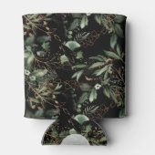 ユーカリプトゥスゴールデンボホエレガントオニックスブラック結婚ズ 缶クーラー (裏面)