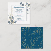 ユーカリプトゥスゴールデン庭園の結婚式アコモデーション エンクロージャーカード (正面/裏面)