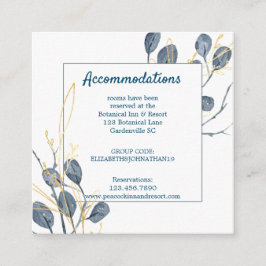 ユーカリプトゥスゴールデン庭園の結婚式アコモデーション エンクロージャーカード