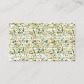 ユーカリプトゥスゴールドワインラッフルチケットシャワーカード プレイスカード (裏面)